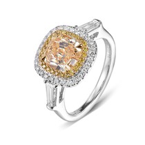 The jeweler yellow diamond 2 74 karat ring pincushion diamond ring yellow diamond diamond ring nv jie