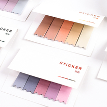 Color self-adhesive label sticker document divider Handbook classification sticker index memo sticker sticker sticker paper creative sticker