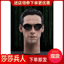 Spot JXTOYS 1 6 soldiers JX Matrix hacker empire Neo Keanu Reeves head sculpture