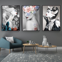 Hairdressing shop decorative painting hair salon hanging painting art painting stickers creative barber shop hairstyle Picture Wall photo mural