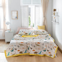 Cotton air-conditioning quilt childrens cotton summer cool quilt 1 1x1 5x2x2 3 dinosaurs can be equipped with a cool quilt three-piece set