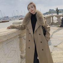 Windsuit Parker cotton-padded womens long 2021 Winter new Korean version loose cashmere ins cotton coat