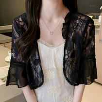 New summer lace shawl small shoulder cardigan small coat Joker chiffon shirt