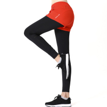 Two running tights for sports pants Fake autumn and winter walking light track and field training gym yoga