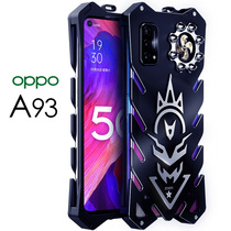 oppoa93s mobile phone case a92s metal frame a11x all-inclusive anti-drop personality creative heat dissipation a72 hard case oppoA93 protective cover 5g