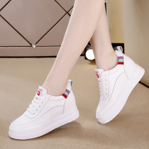 Hong Kong Tide Cards Genuine Leather Small White Shoes Women Spring Autumn New Fashion 100 Hitch Mesh Surface Breathable Inner Heightening Casual Womens Shoes Summer