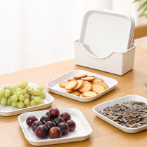 Japanese spit dish table Home Bone Dish Snack Tray Tabletop Junk Tray 6 Inch Food Grade Plastic Tray