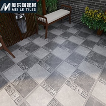 Antique brick Chinese style whole body brick Ancient building tile 600 courtyard floor tile Restaurant project Villa yard concave and convex outdoor