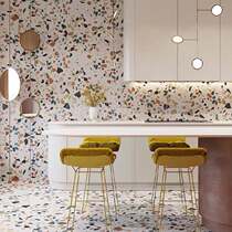  Macaron tiles Kitchen Bathroom terrazzo floor tiles Color ins wind 600X600 Bathroom Toilet wall tiles