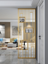Light luxury dining living room screen partition net red modern Nordic entrance porch iron decoration metal shield hollow