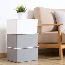 Plastic storage box childrens toy clothes extra-large flap finishing box bed bottom storage box right angle storage box