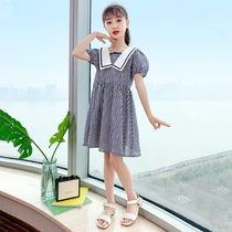 Korean Childrens clothing Girls  dresses summer 2021 new style childrens skirts summer net red girl princess dress