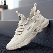 Tennis Shoes Mens Summer Trends Breathable Thin style Casual Shoes Men Sneakers Deodorant Fly Weave Mesh Noodles Running Tide Shoes