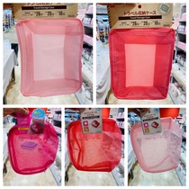 Japan Dachuang Daiso travel storage bag travel clothing storage bag pink finishing bag mesh bag