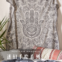 PentFair Psy Mandara tapestry sheets yoga sand release hand-painted series