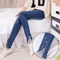 14 girl dress jeans nv zhang ku junior high school students 13-12-15-16 years autumn big boy girl feet 17