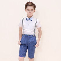 Childrens suit suit suit boy three-piece flower girl dress boy baby suit casual handsome boy middle and Big Boy