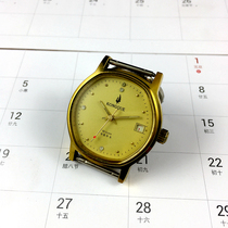 Original Clothing Stock Peacock Oval Yellow Shell Round Nail Yellow Face Single Calendar Fully Automatic Mechanical Watch Diameter 36MM