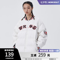 WORKOUT (WKST) Sivan Font Baseball Cotton Clothing National Tide Card Men and women Personality patterned cotton clothes