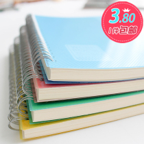 A5 coil book color spiral book thickened rollover PP office classification notepad stationery notebook
