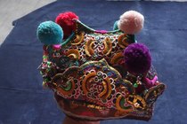 Hominin Tone Cabinet Seeking to know Sound and Dong children hat cotton silk thread pure hand embroidered inner diameter approx. 16cm c-776