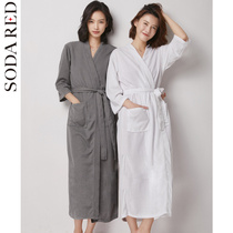 Japanese nightgown female summer couple hotel pajamas Towel bathrobe Yukata thin sexy beauty salon