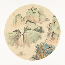 One yuan shot Zou Hanlun Ancient Landscape hand-painted Chinese painting landscape painting living room decoration calligraphy painting