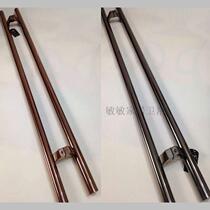 Black titanium big handle big door handle glass door handle stainless steel big handle black titanium gold horseshoe foot wood door handle