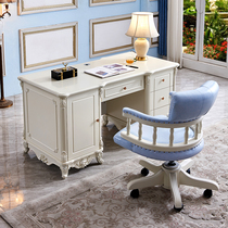 European desk computer desk home desk writing desk cash register beauty salon solid wood French white study table
