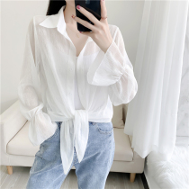 Shawl summer with skirt very fairy sunscreen coat women 2021 New chiffon short outer shirt women thin