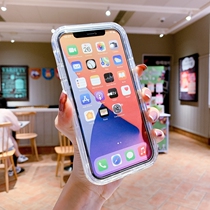 Apply Apple 12 phone shell iphone11 transparent X airbag xr anti-fall xsmax above screen pro screen prof 7p thickened 8plus protective sleeve xxmax full bag