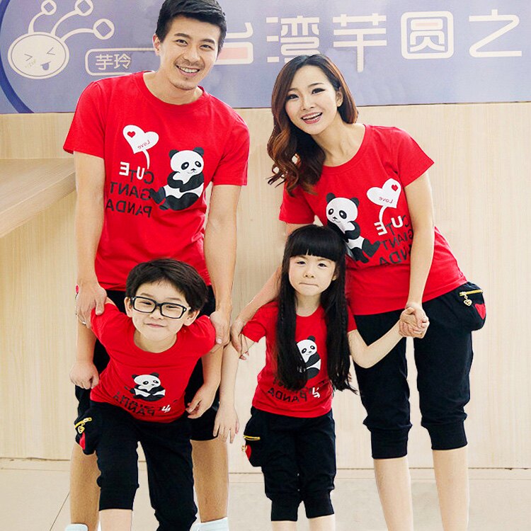 Net red family and child clothing three - member four - member mother and daughter dress to pie 2022 new tide mothers and children's sports suit