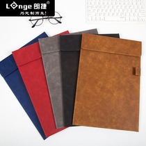 a4 portable magnetic leather board clip folder for men and women contract sales talk single bill board clip custom horizontal menu clip vertical clip multi-function pad student writing pad file clip