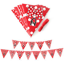 Birthday party pull the flag pennant June 1 Childrens Day event decoration colorful flag kindergarten hanging banner
