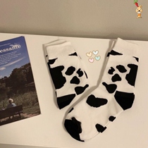 Cow socks summer socks fashion love lipstick ins tide socks women cute Japanese Summer Sweet