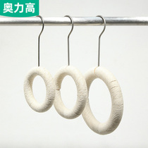 Wooden Ring Hook Snap Rope Scarf Ring Wood S Hook Jeans Scarf Scarf Holder with Magnetic Scarf Ring Trouser Hook