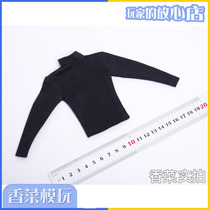 1 6 soldiers doll clothing model mens hooded sweatshirt black long-sleeved shirt similar to a top spot