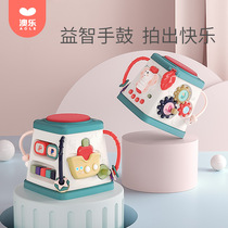 Australias Lehexahedron children early to teach puzzle music to beat drums 0-1-year-old baby hand slapped baby toy for 6 months