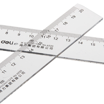 Del 6220 plastic transparent ruler 20 30 40 cm primary school students stationery drawing drawing tool 50cm