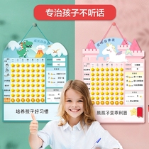 Child Growth Disciplined Watch Kid Rewards Stickers Record Magnetic Nursery Baby Habit Develop Plan Baby