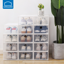 Music button shoes shoe box transparent storage box space drawer type thickened artifact dormitory shoe cabinet shoe rack box