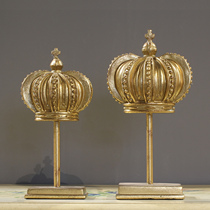 American Nordic luxury country golden crown ornaments home decoration decoration creative gift Bar Cafe