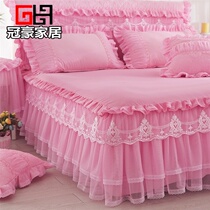 Festive red wedding 2021 new pink one-piece wedding room Four Seasons Universal one meter five bedspread Dress 1