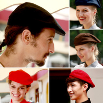 Waiter work cap Chef hat Hotel coffee Western restaurant Beret male and female cap Chef work cap
