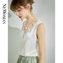 NEWoMan heavy silk sling vest female lace inside wear Hangzhou silk new silk coat