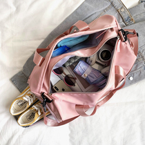 Fitness bag womens premium sense folding travel dry wet separation small cross-body men multifunctional oversized capacity can put shoes