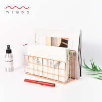 Simple Nordic creative ins wind book stand Student storage rack Multi-layer Wrought iron book clip Book stand book stand Table book stand