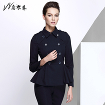 Wuyi lane autumn and winter fashion commuter formal dress thickened woolen womens skirt work clothes ol professional clothing womens pants