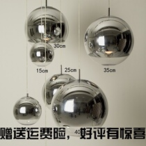 Postmodern brief Plated Round Spherical Golden Bubble Glass Chandelia North Light Lavish Bar Café Bar Café Bar