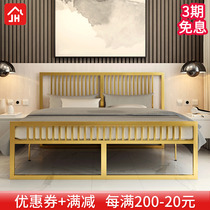 Eurostyle modern minimalist princess iron art bed iron frame steel frame double single adult children 1 2 1 1 5 1 8 m